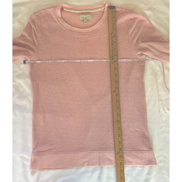 Lucky Brand Women's Pink Striped Pullover Sweater Size S - Picture 6 of 7